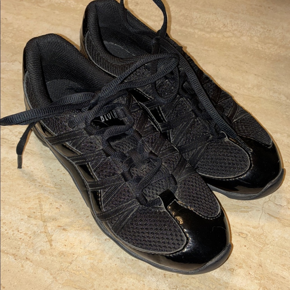 BLOCH JAZZ DANCE SHOES, Black, Practice, Leather/Mesh Lace-up, Split Sole. 9 EUC - Picture 4 of 16